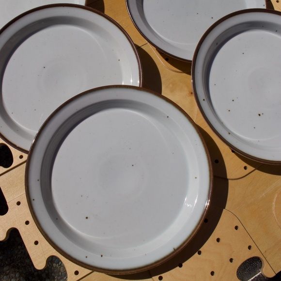 Dansk Midcentury Niels Refsgaard Brown Mist Large Plate Set Of 2 #1 - Picture 1 of 16